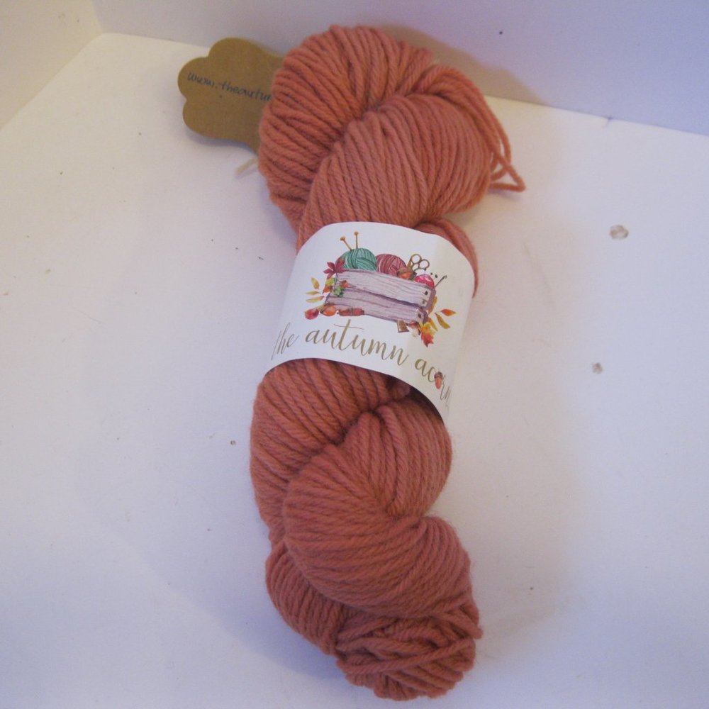 Autumn Acorn hand-dyed DK weight wool yarn
